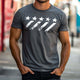 Men's Retro Casual Geometric Print Round Neck Outdoor Short Sleeve T-Shirt