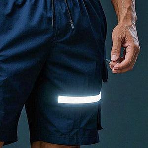 Men's Moisture Wicking Reflective Sports Shorts