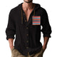 Men's Contrast Panel Cotton Long Sleeve Hoodie