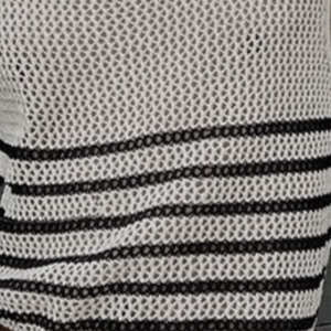 Men's Casual Round Neck Hollow Stripe Knitted Tank Top