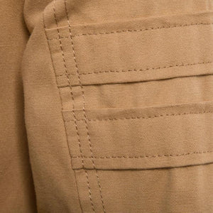 Men's Casual Washed Cotton Patchwork Hooded Slim Fit Cargo Jacket
