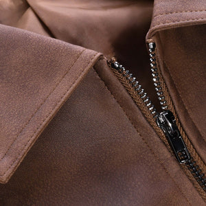 Men's Zipper Leather Jacket