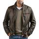 Men's Vintage Zipper Leather Jacket