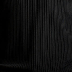 Men's Casual Rib Stripe Henley Neck Slim Fit Long Sleeve T-Shirt