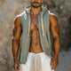 Men's Summer Simple Open Collar Tank Top