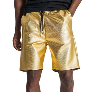 Men's Summer Fashion Gold Loose Shorts