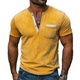 Men's Fashion Slim Fit Casual Deep V Neck Bright Suede Short Sleeve T-Shirt