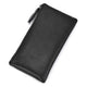 Men's Vintage Crazy Horse Leather Large Capacity Zip Long Wallet
