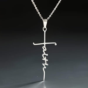 Vintage Faith Cross Necklace