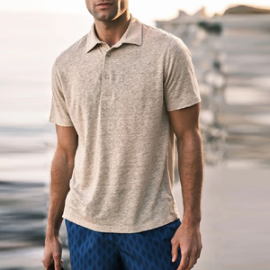 Men's Casual Comfort Cotton Lapel Loose Short Sleeve Polo Shirt