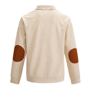Men's Outdoor Casual Stand Collar Waffle Sweatshirt