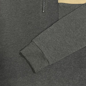 Men's Casual Zipper Stand Collar Solid Color Sweatshirt