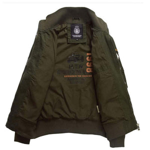 Men's Vintage Zip-Up Bomber Jacket