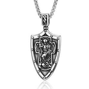 Vintage Casual Cross Templar Necklace