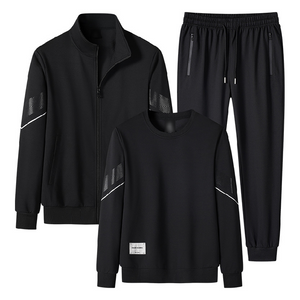 Men's Outdoor Leisure Sweatshirt Hoodie Pants Three-piece Set