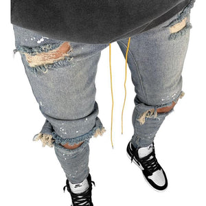 Men's Slim Fit Ripped Skinny Jeans