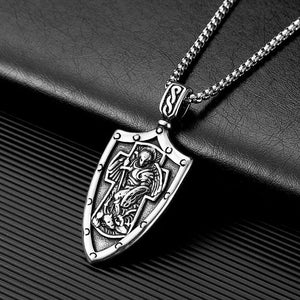 Vintage Casual Cross Templar Necklace