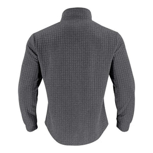 Men's Half-zip Small Square Stand Collar Long Sleeve T-shirt