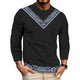Men's Printed Casual Round Neck Long Sleeve T-Shirt