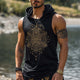 Men's Personalized Fashion Printed Hooded Tank Top