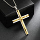 Vintage Casual Wave Cross Necklace