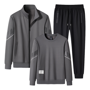 Men's Outdoor Leisure Sweatshirt Hoodie Pants Three-piece Set