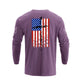 USA FLAG CROSS GRAPHIC LONG SLEEVE T-SHIRT