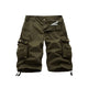 BUTTON AND ZIPPER MULTI DIMENSIONAL POCKETS 11'' INSEAM CARGO SHORTS